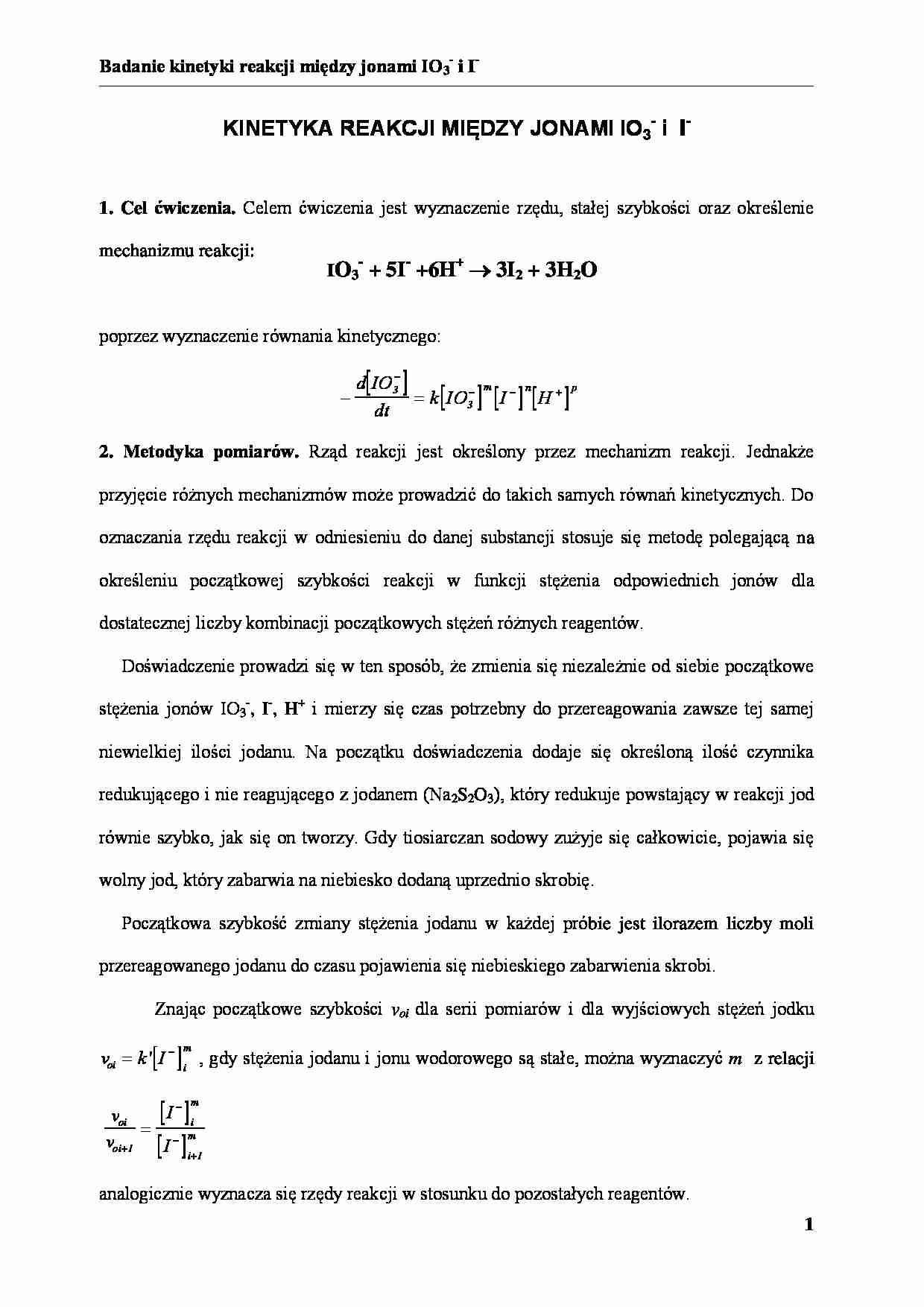 Kinetyka reakcji między jądrami - wykład - strona 1