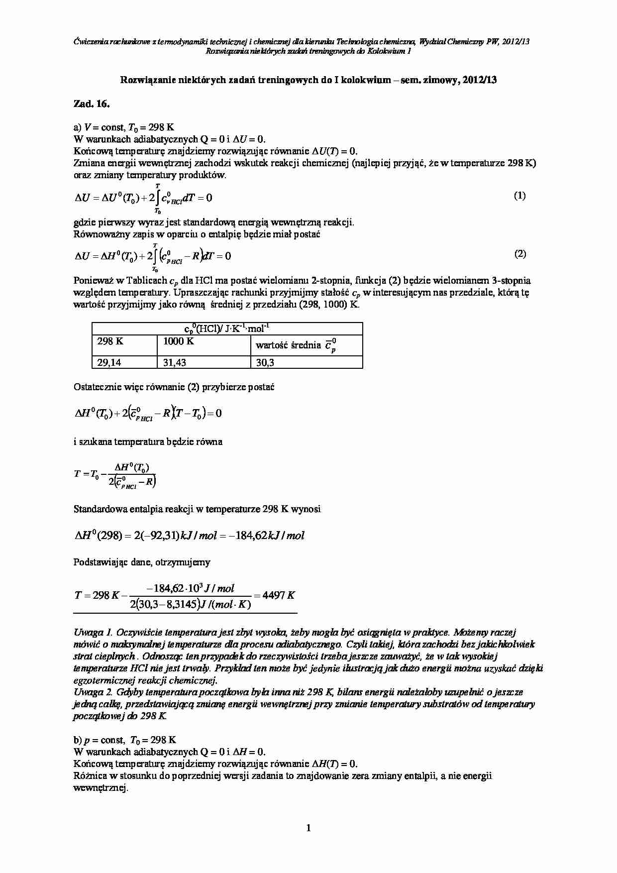 Zadania do kolokwium - strona 1