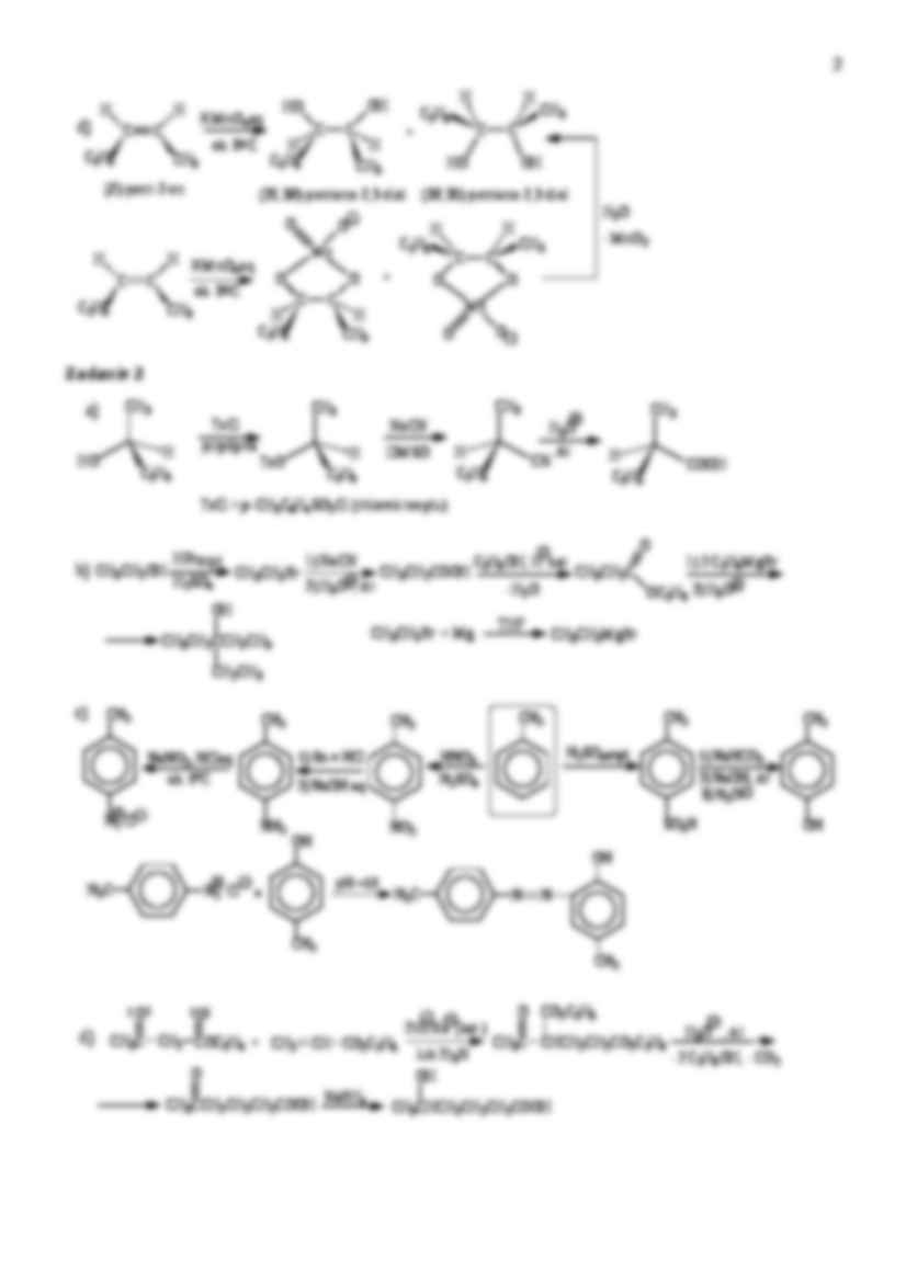 Egzamin z chemii organicznej - reakcje - strona 2