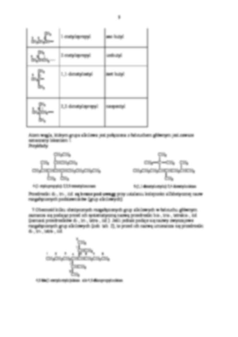 Nazewnictwo klas związków organicznych - wykład - strona 3