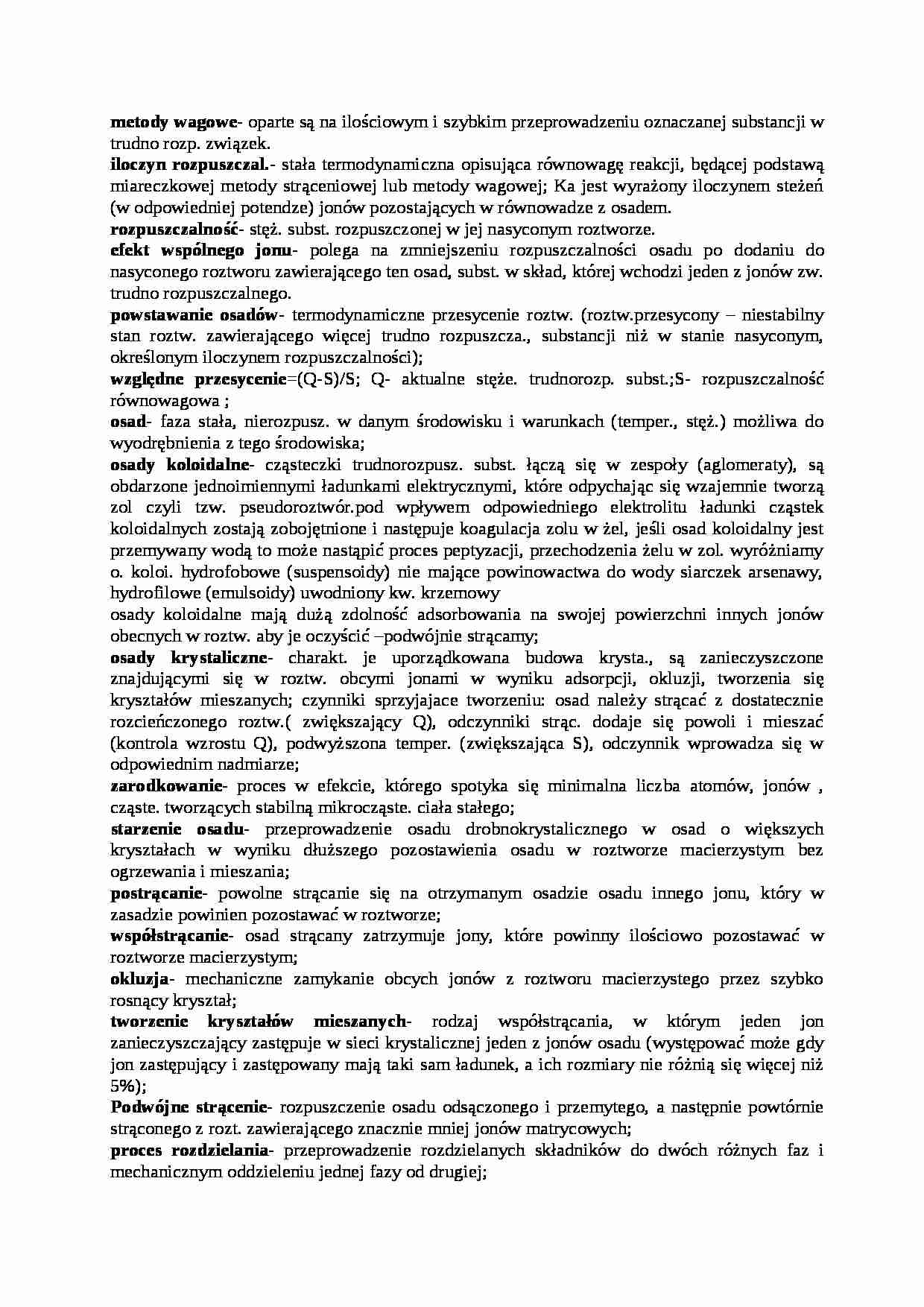 Wykład - chemia analityczna - strona 1