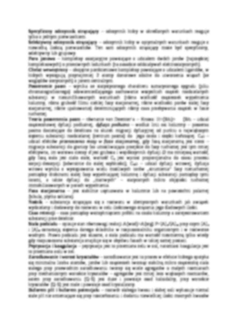 Pojęcia z chemii analitycznej - wykład - strona 3
