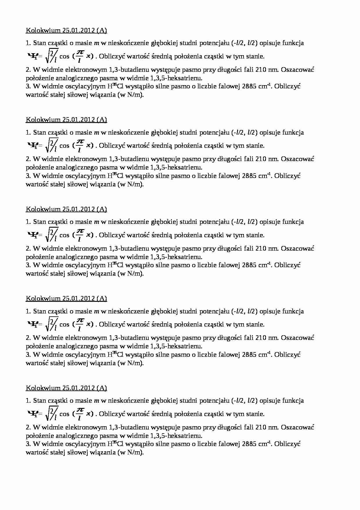 Kolokwium z termodynamiki - strona 1