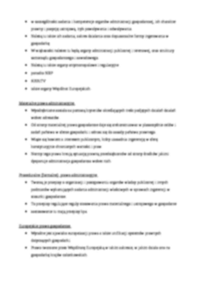 Systematyka Prawa gospodarczego - omówienie  - strona 2