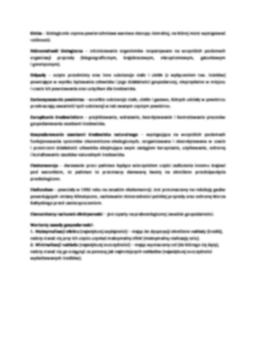Ekonomika środowiska i zasobów naturalnych -  definicje - strona 3