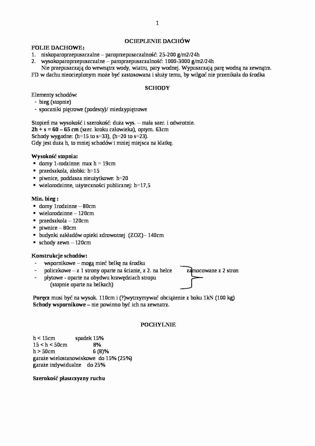 Ocieplanie dachów - części domów - strona 1