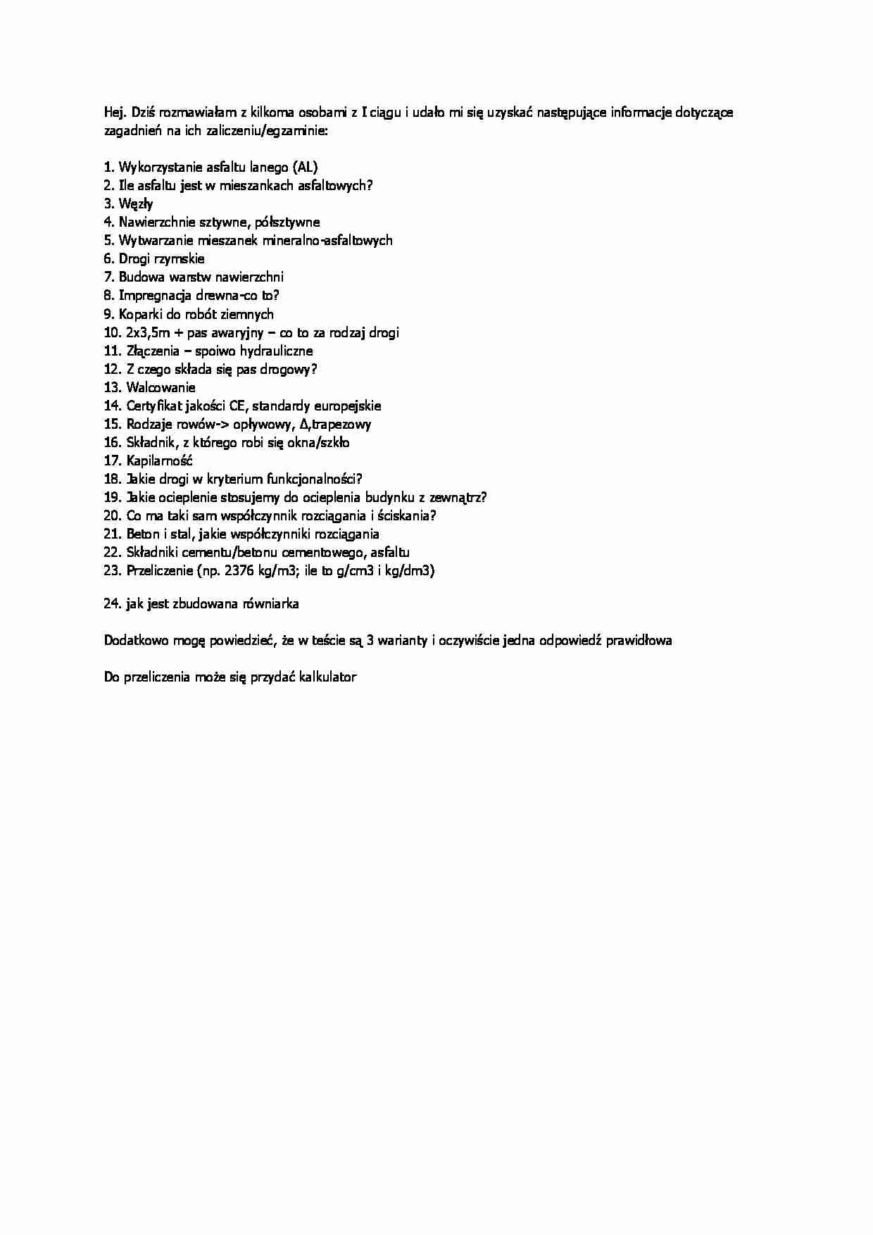 Pytania na egzamin 2 zestaw - strona 1