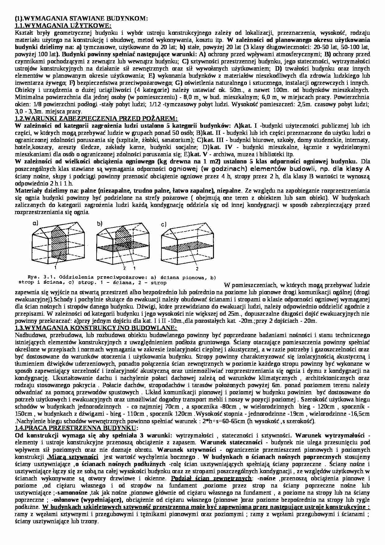 Wymagania dla budynków - opracowanie - strona 1