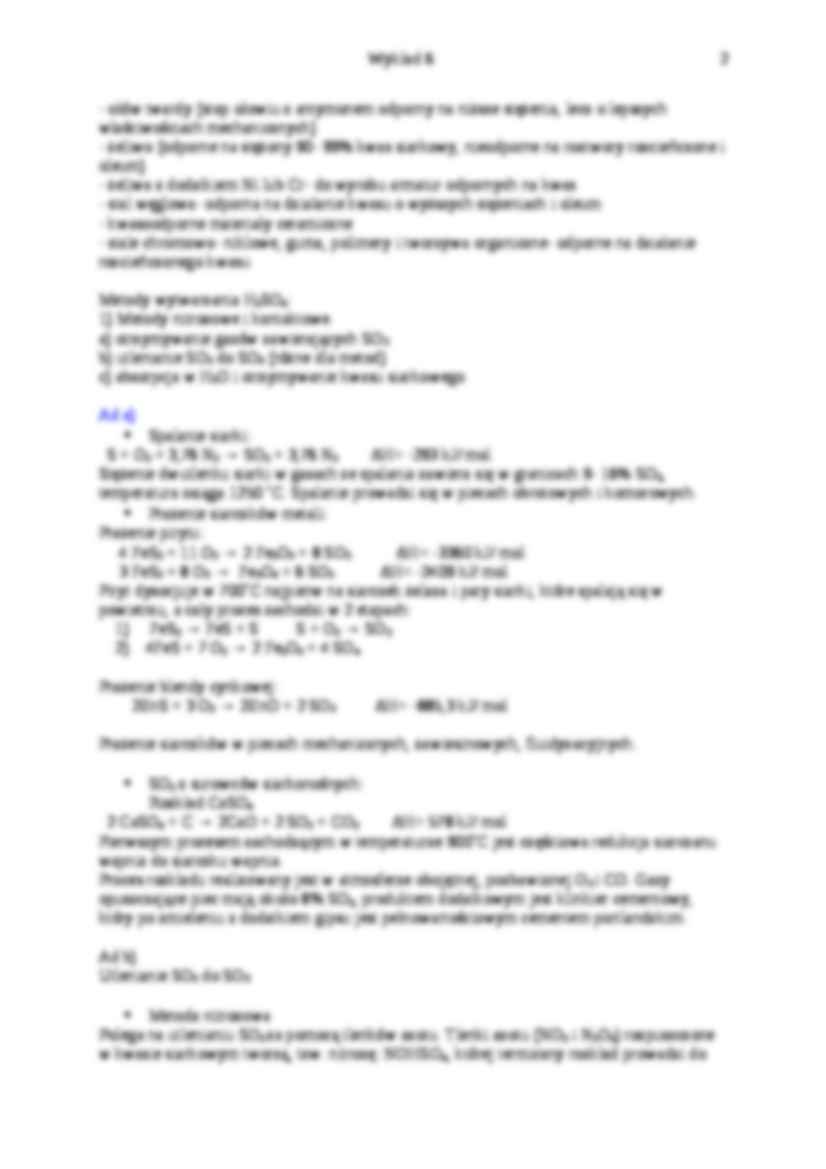 Technologia związków siarki-opracowanie - strona 2