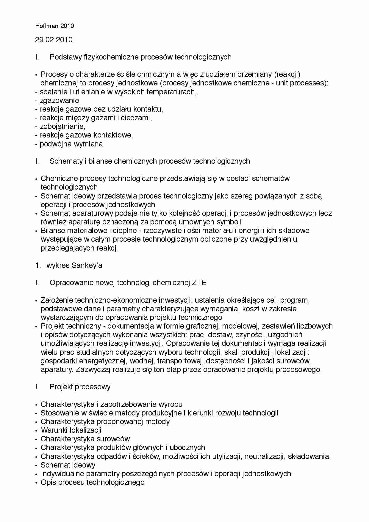 Podstawy ﬁzykochemiczne procesów technologicznych-wykład - strona 1