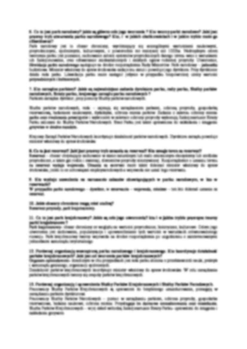 Prawna ochrona przyrody w Polsce-opracowanie - strona 2