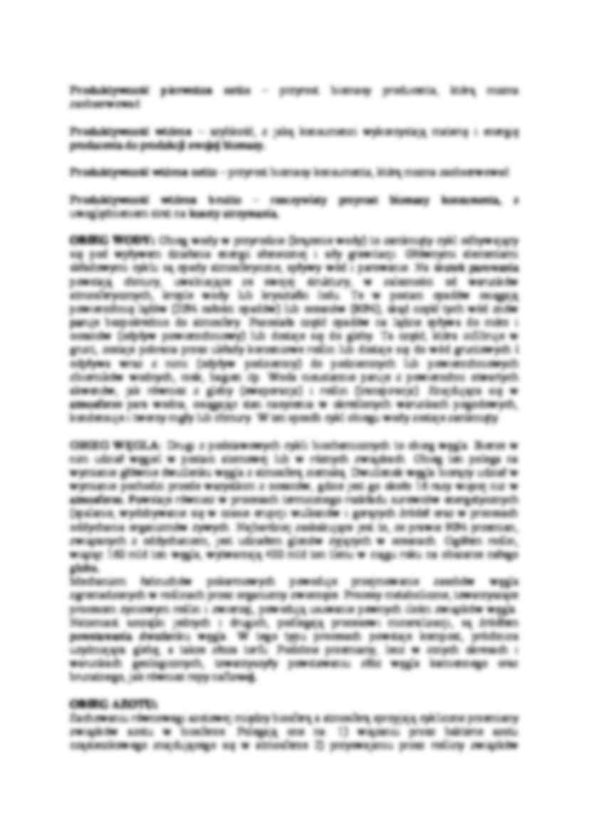 Struktura i funkcjonowanie ekosystemu-opracowanie - strona 3