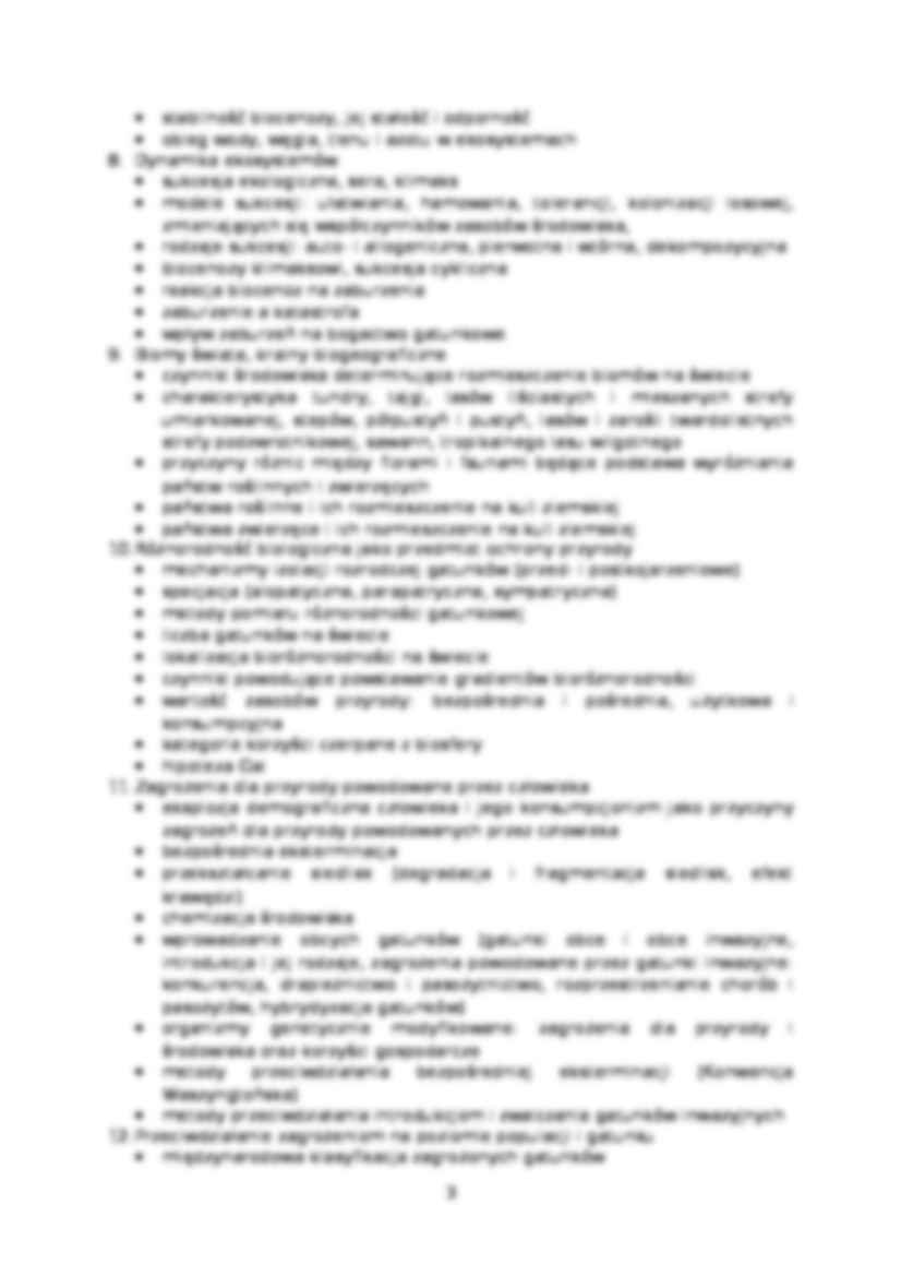 Zagadnienia z ekologii i ochrony przyrody-opracowanie - strona 3