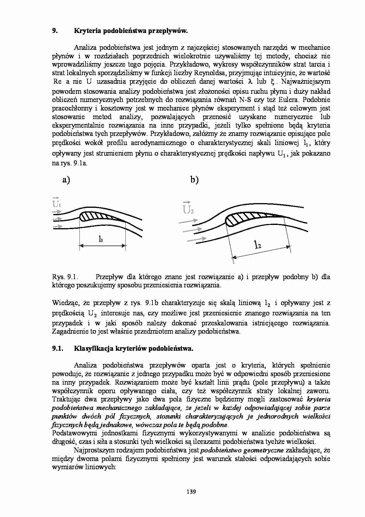 Podobieństwo przepływów-opracowanie - strona 1