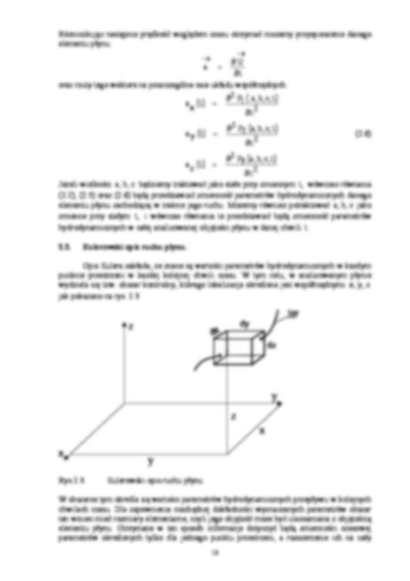 Metody opisu ruchu płynu-opracowanie - strona 3