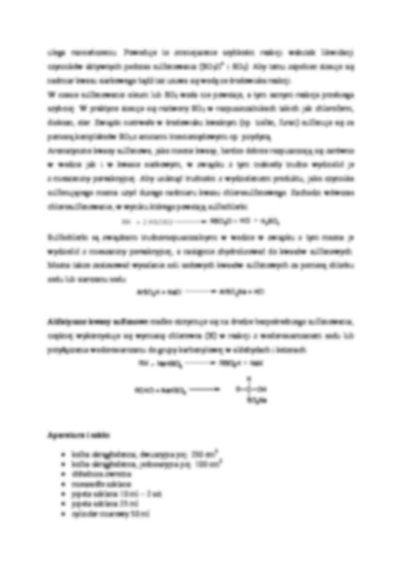 Otrzymywanie kwasu p-toluenosulfonowego-opracowanie - strona 3