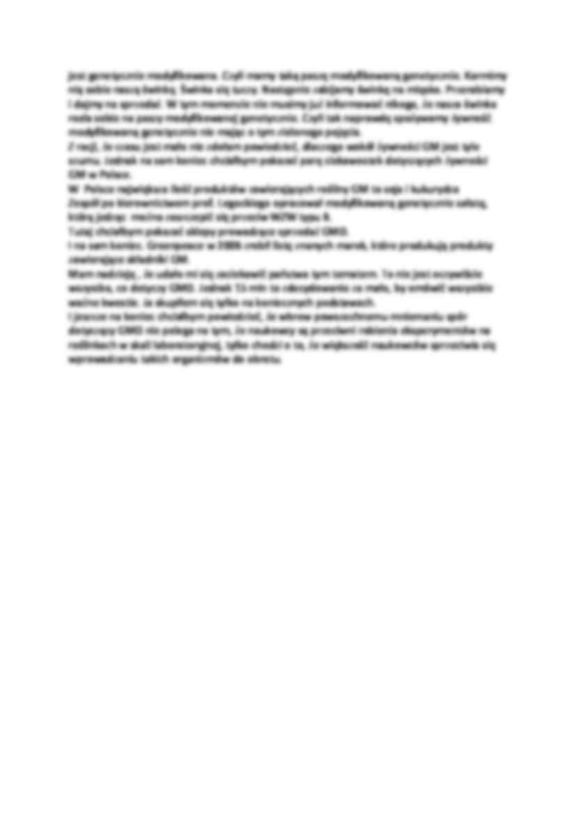 Żywność modyfikowana genetycznie-opracowanie - strona 3
