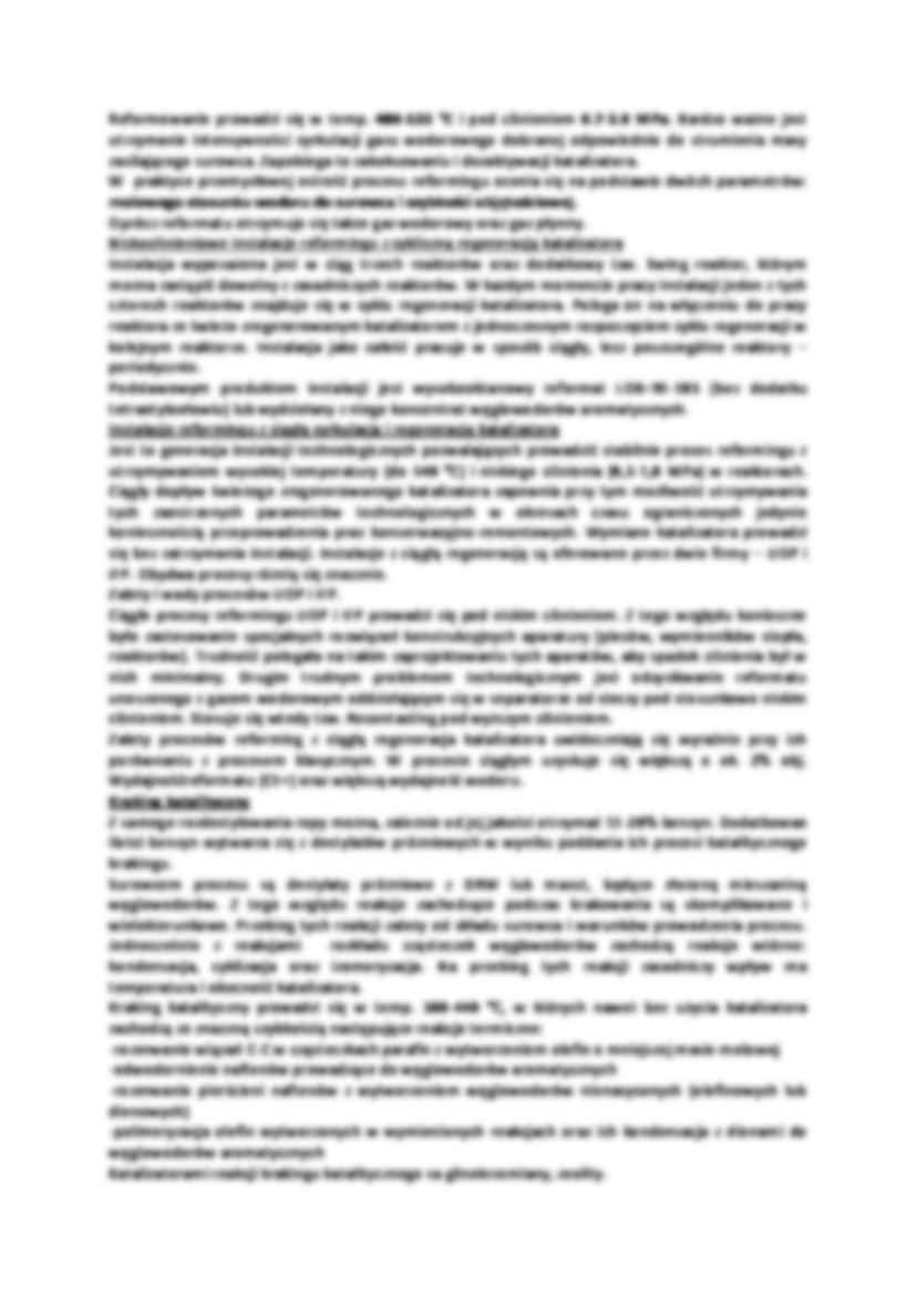 Procesy przemysłu rafineryjnego do pozyskiwania paliw-opracowanie - strona 2