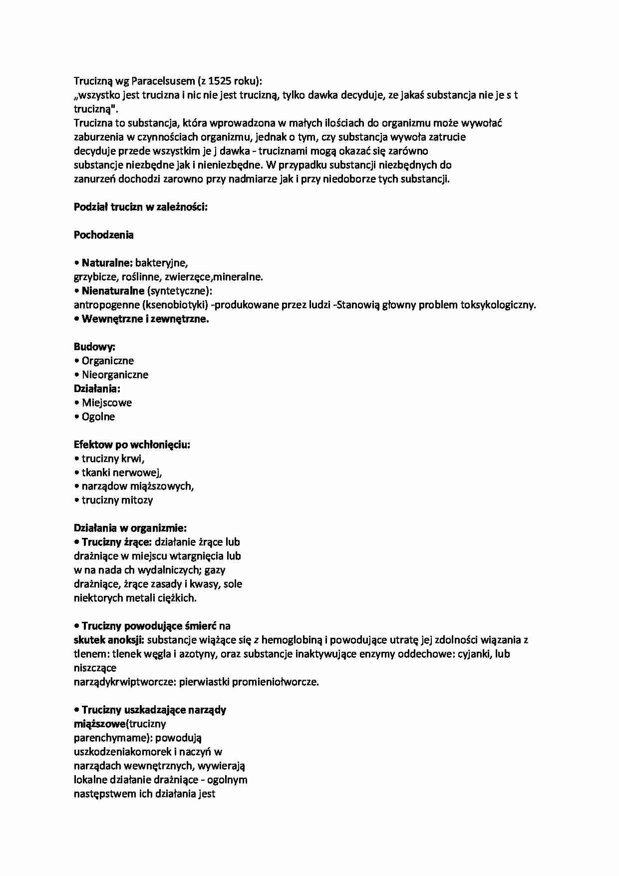 Trucizny - omówienie - strona 1