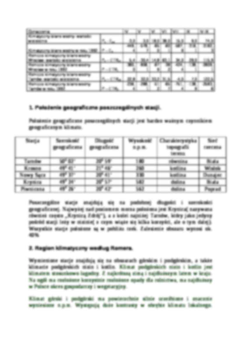 Opracowanie meteorologiczne - Tarnów Krosno Piwniczna Nowy S_cz - strona 3
