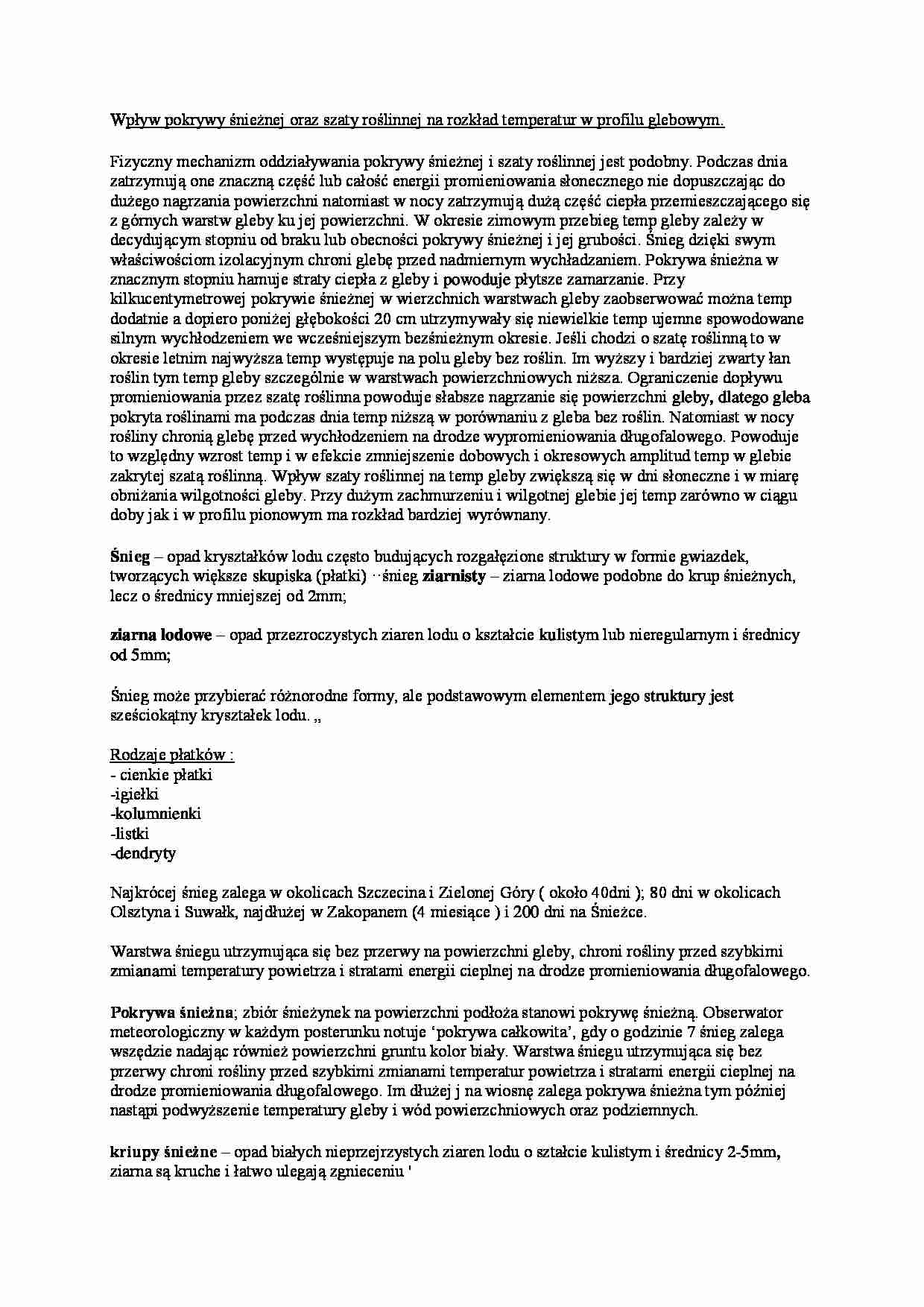 Opady śniegowe - wykład - strona 1