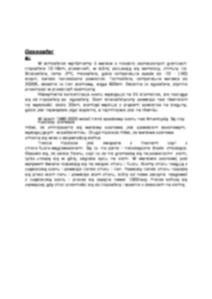 Ćwiczenia - efekt cieplarniany i ozonosfera. - strona 2