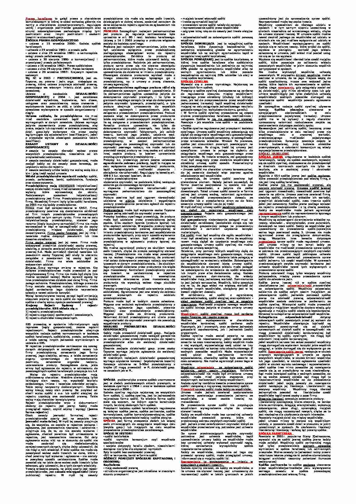 Prawo gospodarcze - J. Kaszyński - strona 1
