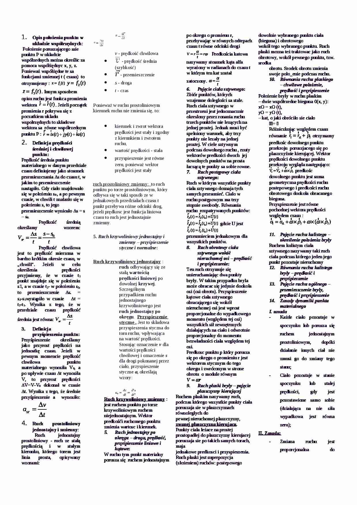 Przykładowy egzamin  - mechanika budowli - strona 1