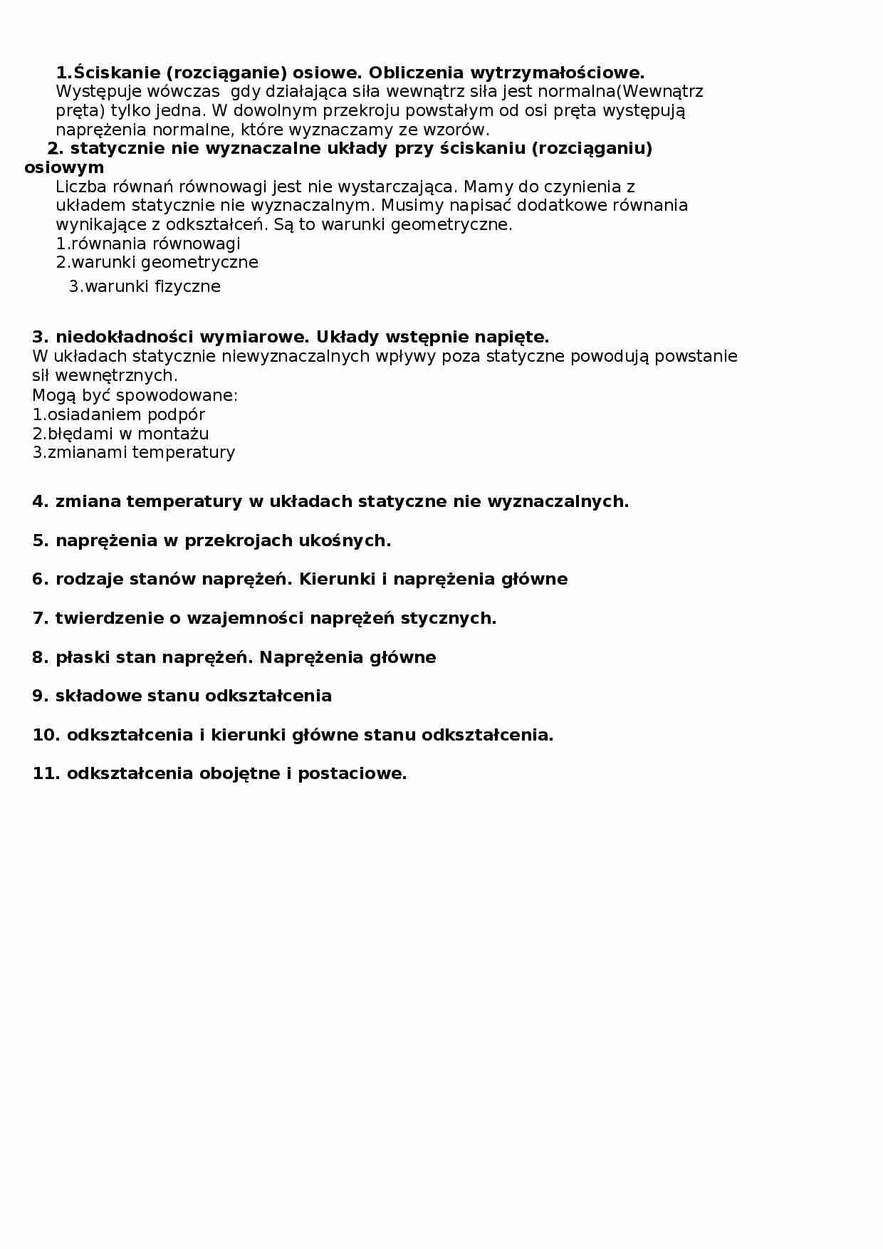 Pytania z wejściówki dla obu grup - strona 1