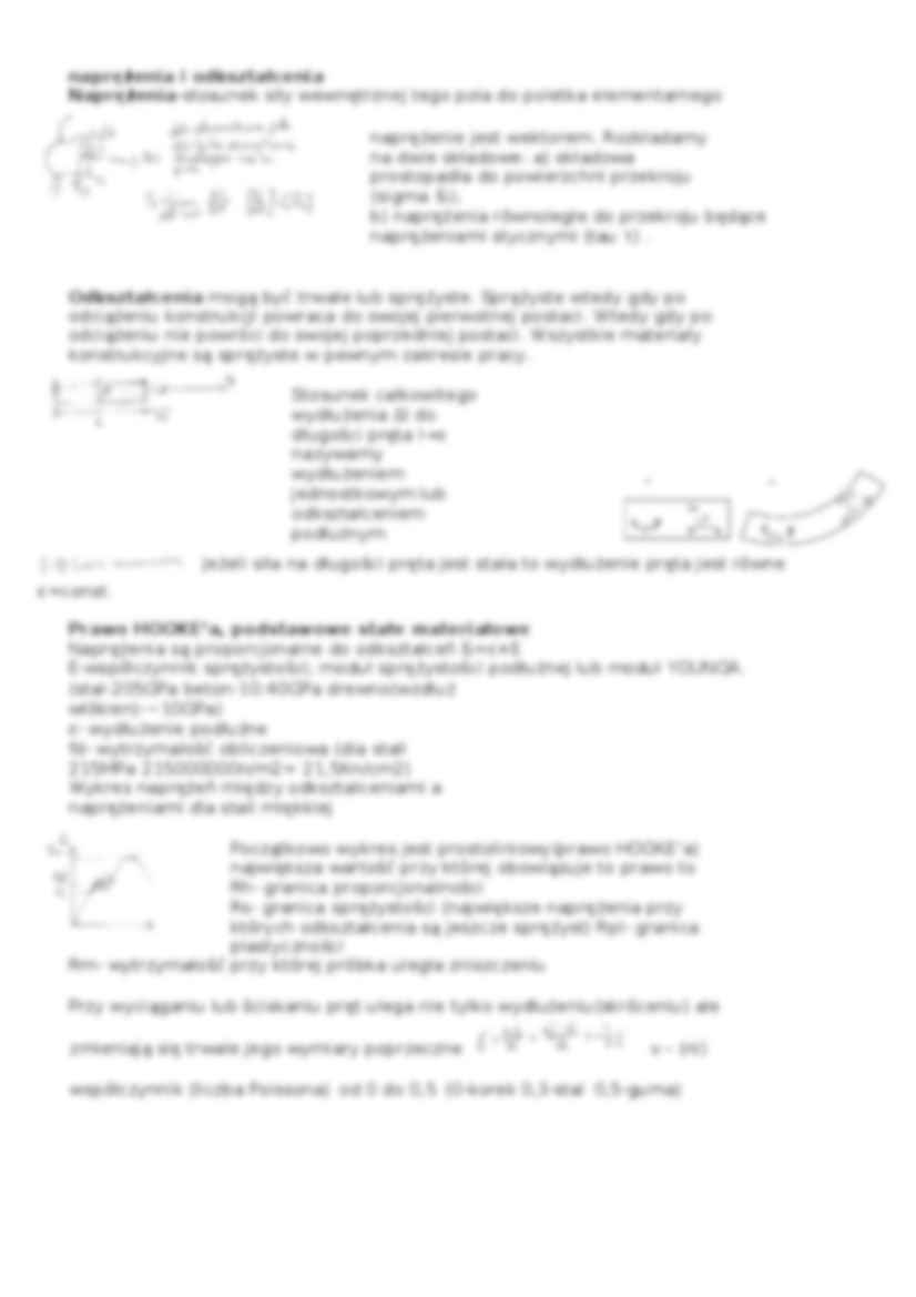 Statyka , prawo Hooka, odkształcenia - wykład - strona 3