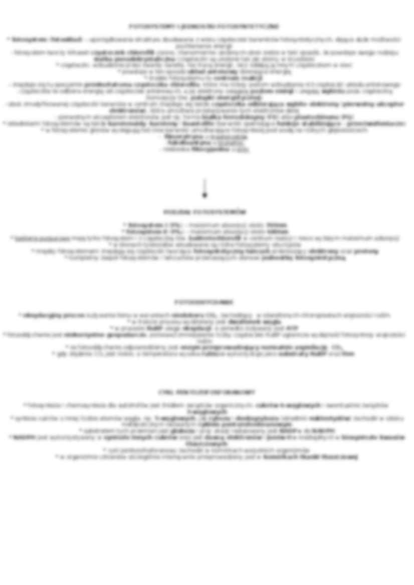 Proces fotosyntezy - schemat - strona 2