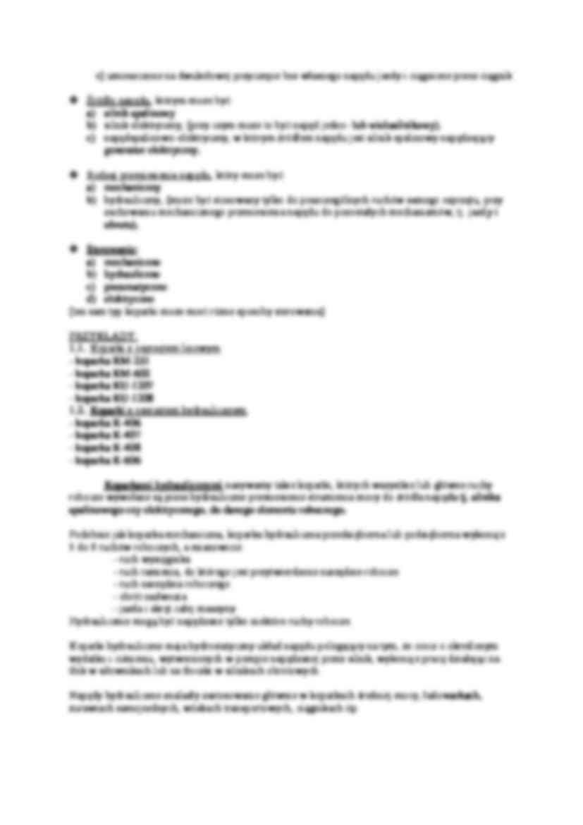 Ćwiczenie - koparki- rodzaje - strona 2