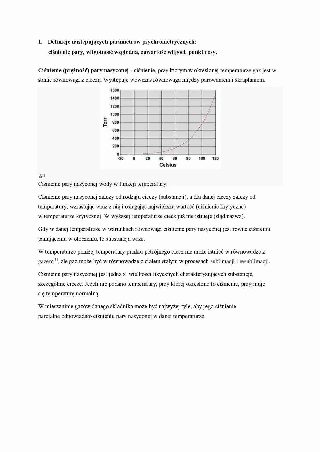Definicje parametrów psychrometrycznych - strona 1