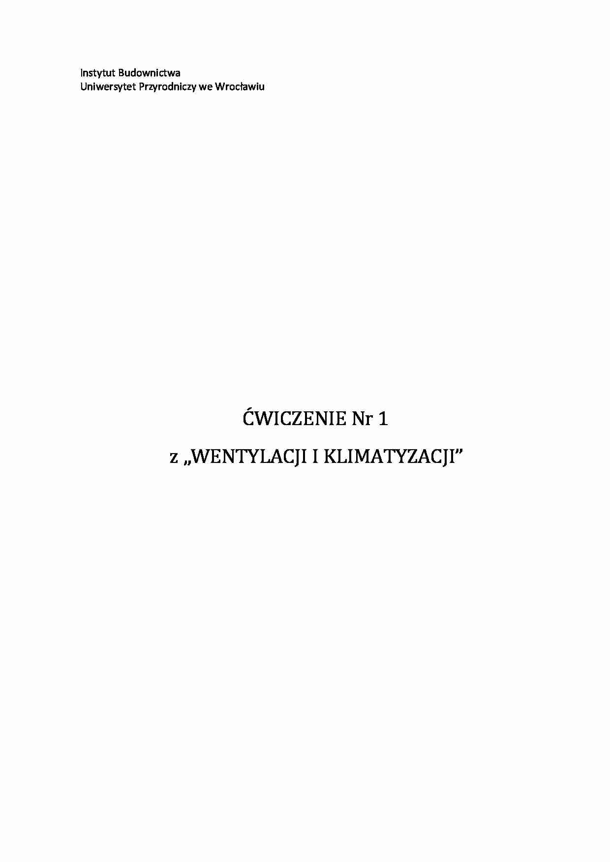 projekt z wentylacji dla 4 osób w pomieszczeniu - strona 1