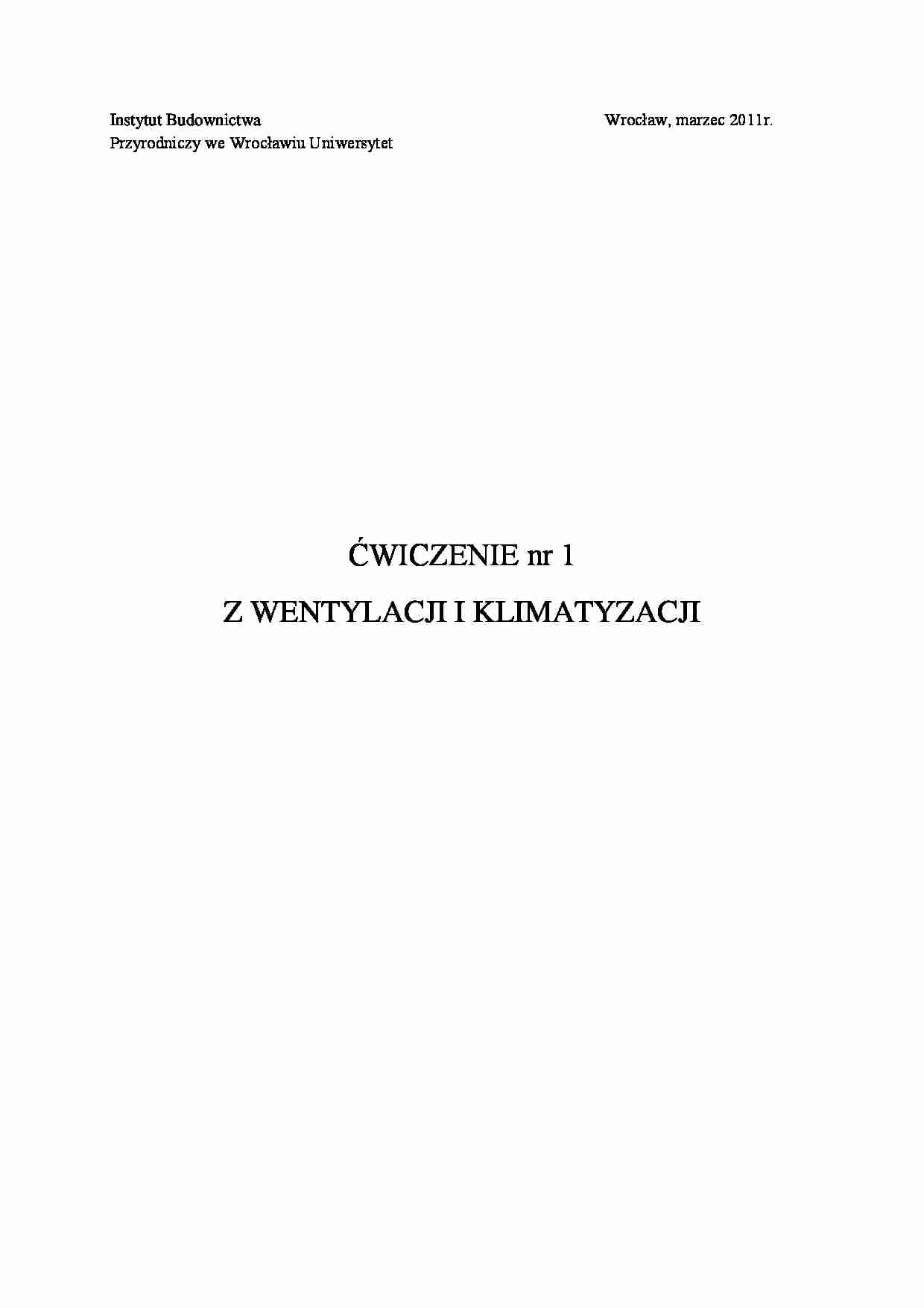 projekt z wentylacji dla 5 osób w pomieszczeniu - strona 1