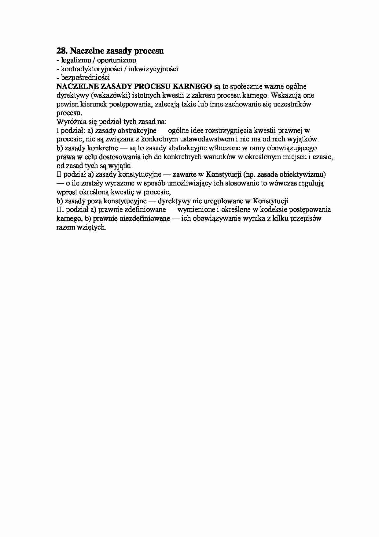 Naczelne zasady procesowe - omówienie - strona 1