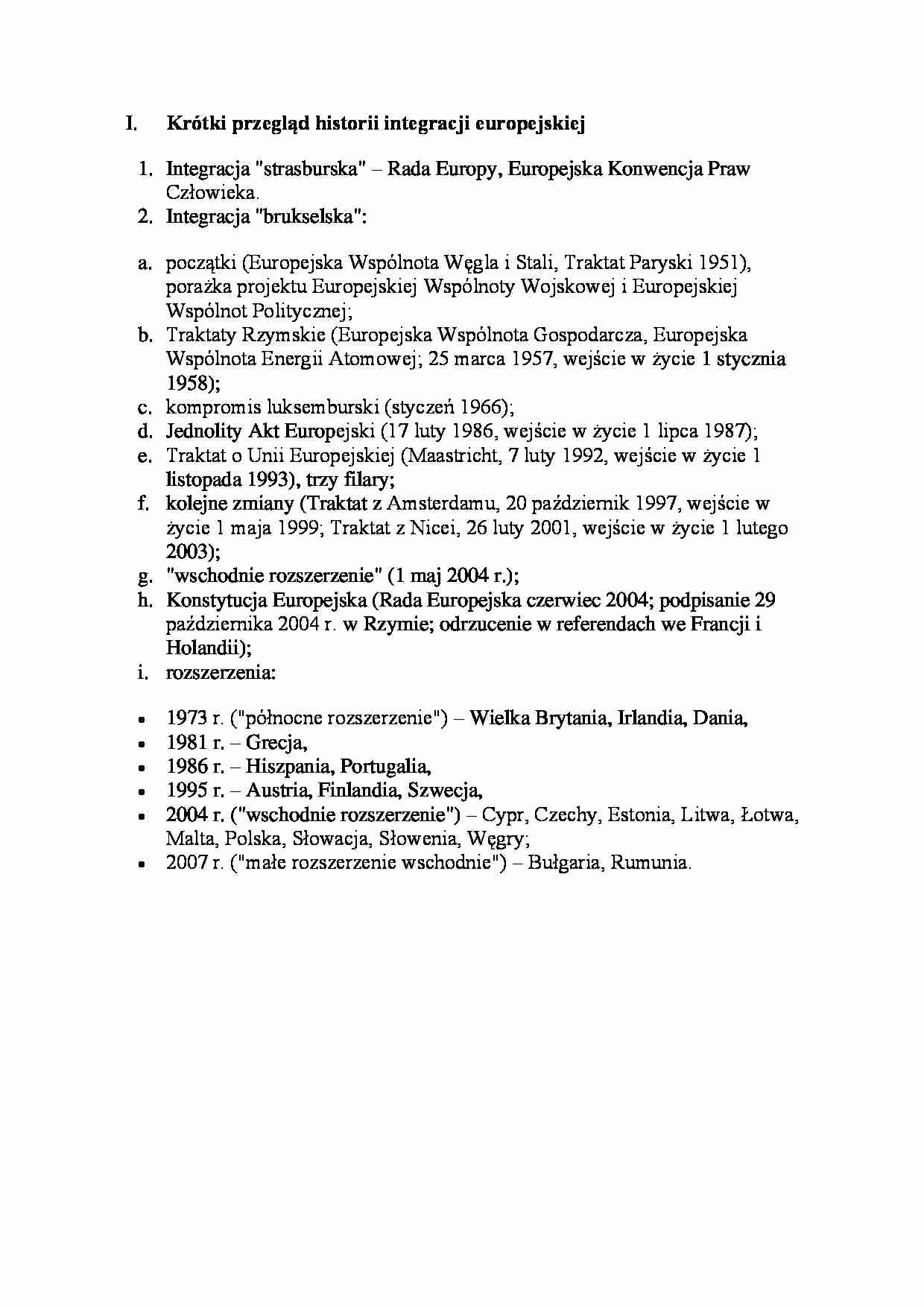 integracja europejska -  Europejska Konwencja Praw Człowieka - strona 1