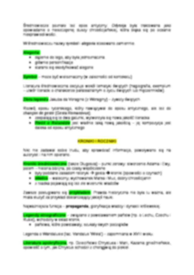 Historia literatury staropolskiej i oświeceniowej - strona 2