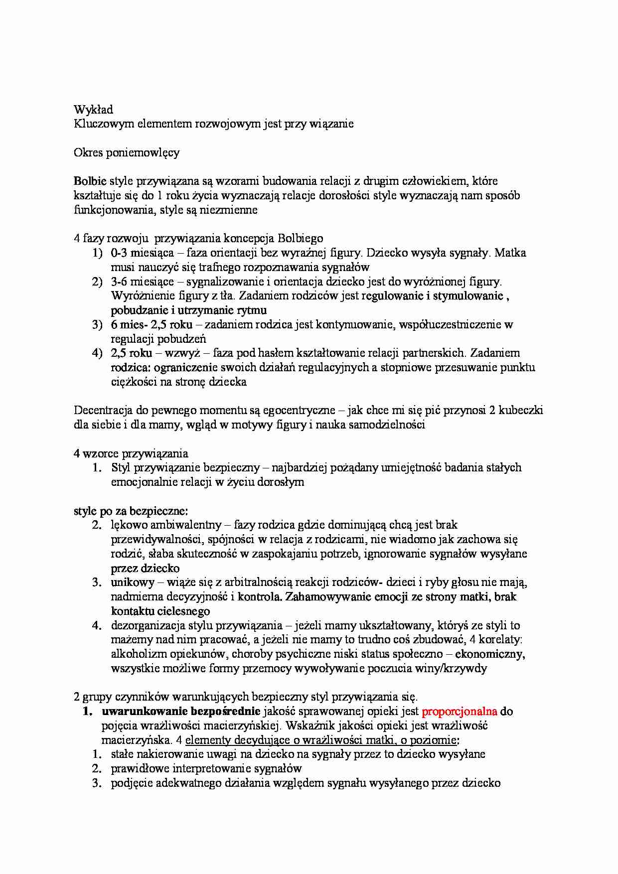 Okres poniemowlęcy - charakterystyka - strona 1