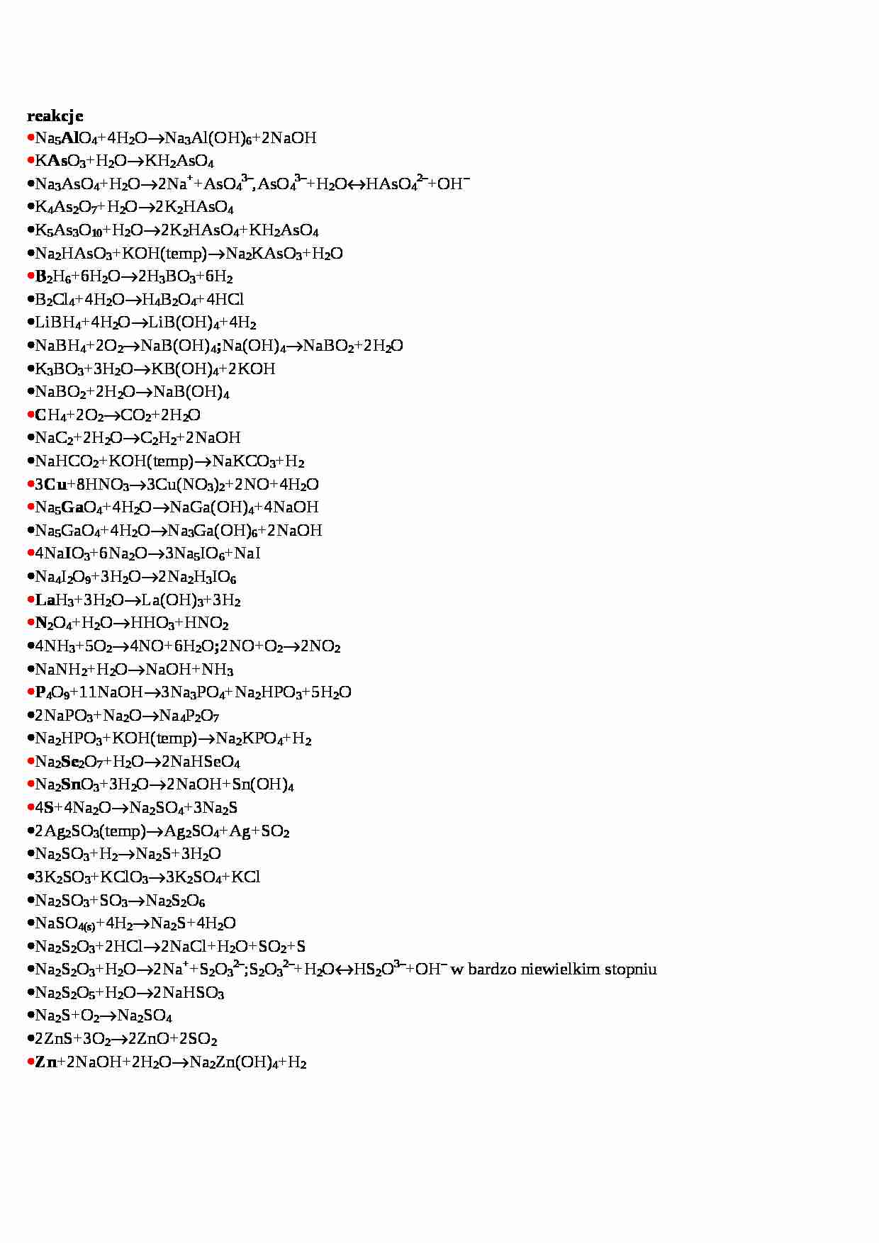 Reakcje ok - omówienie - strona 1