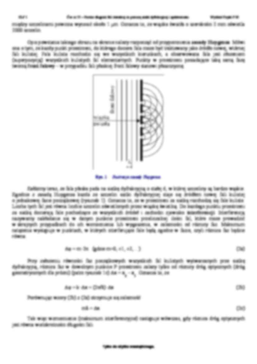 Pomiar długości fali świetlnej - ćwiczenia - strona 2