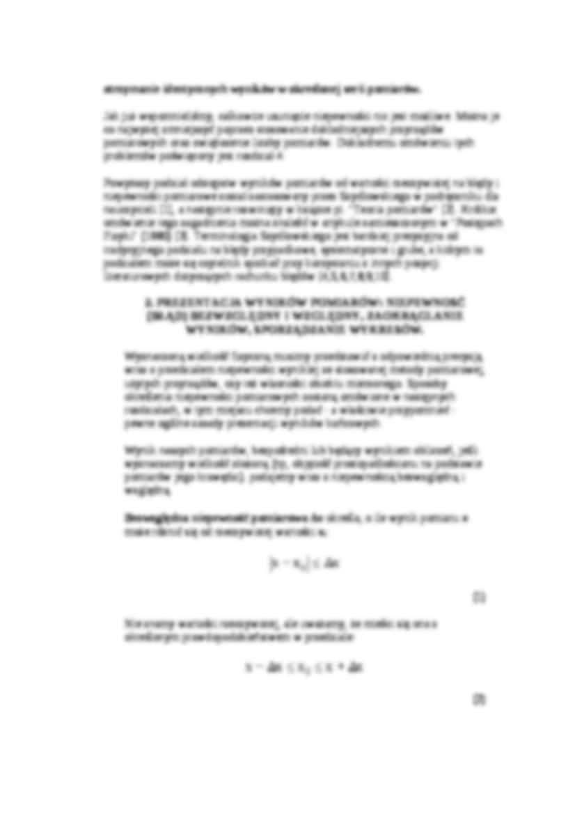 Błędy i niepewności pomiarowe - strona 3