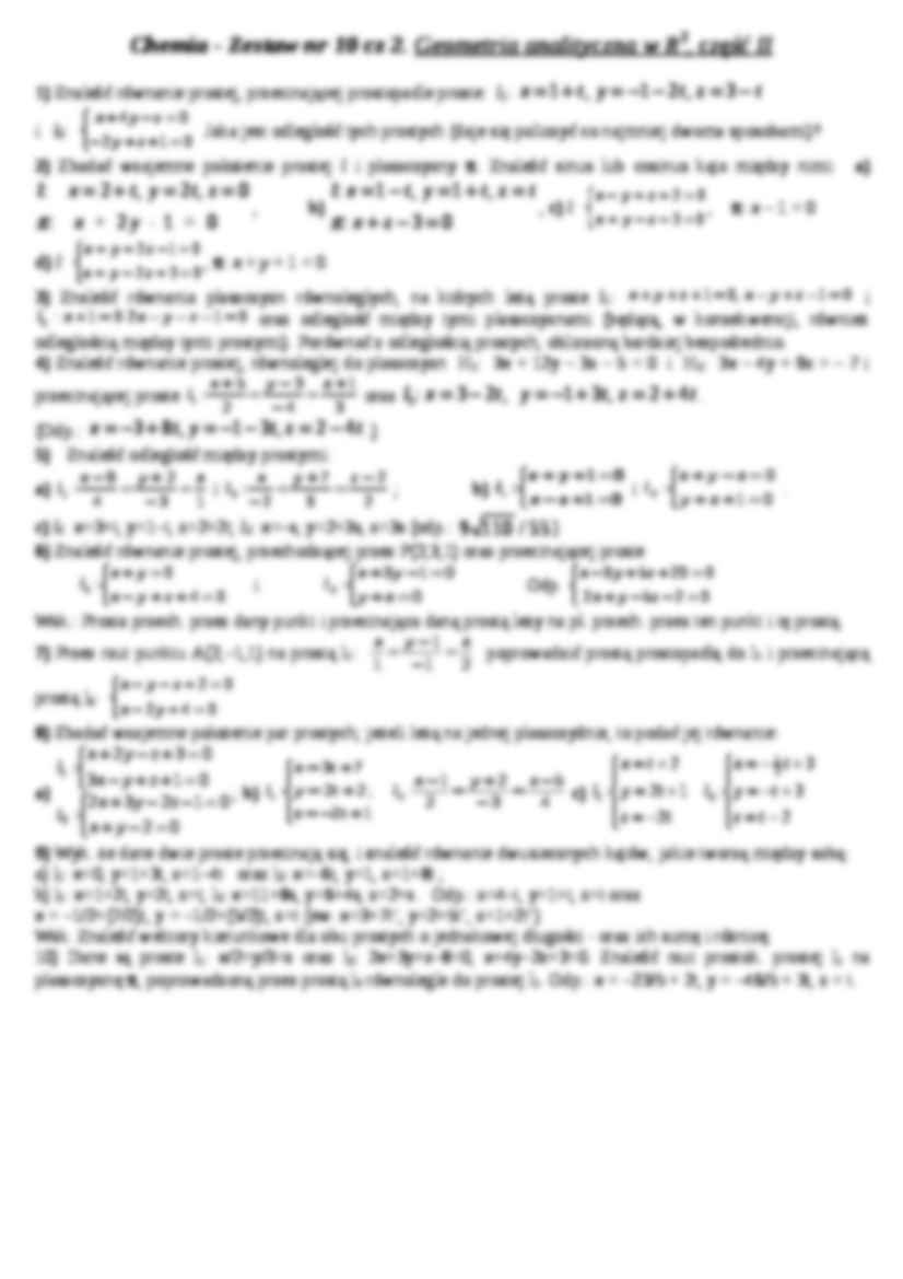 Geometria analityczna w R3 - omówienie - strona 2