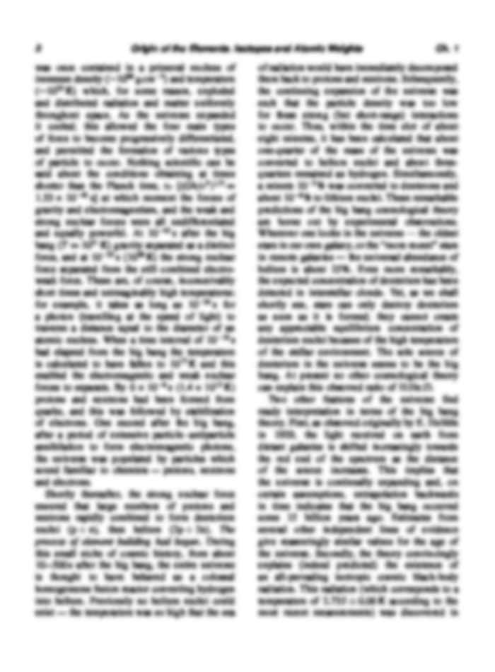 Origin of the Elements. Isotopes and Atomic Weights - strona 2