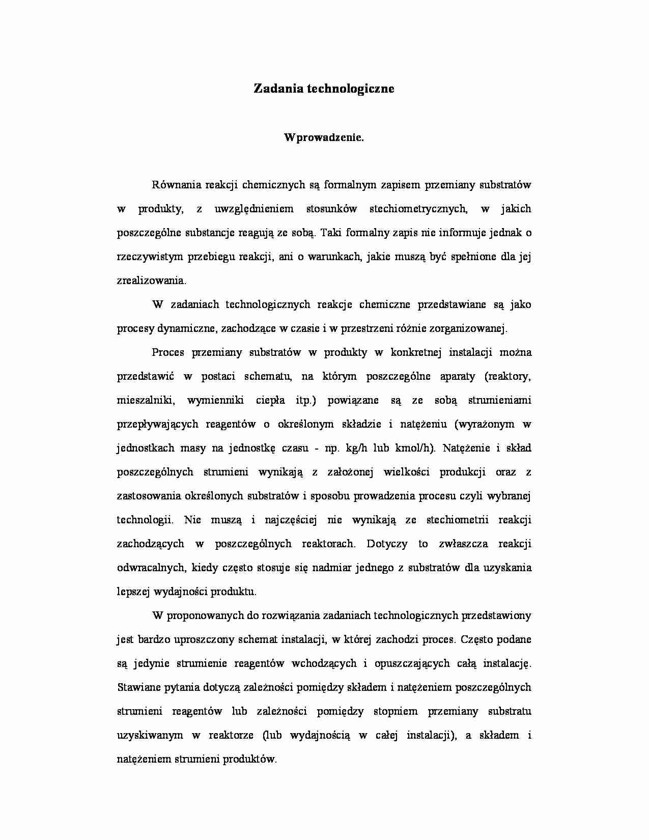 Zadania Technologiczne (skrypt) - strona 1