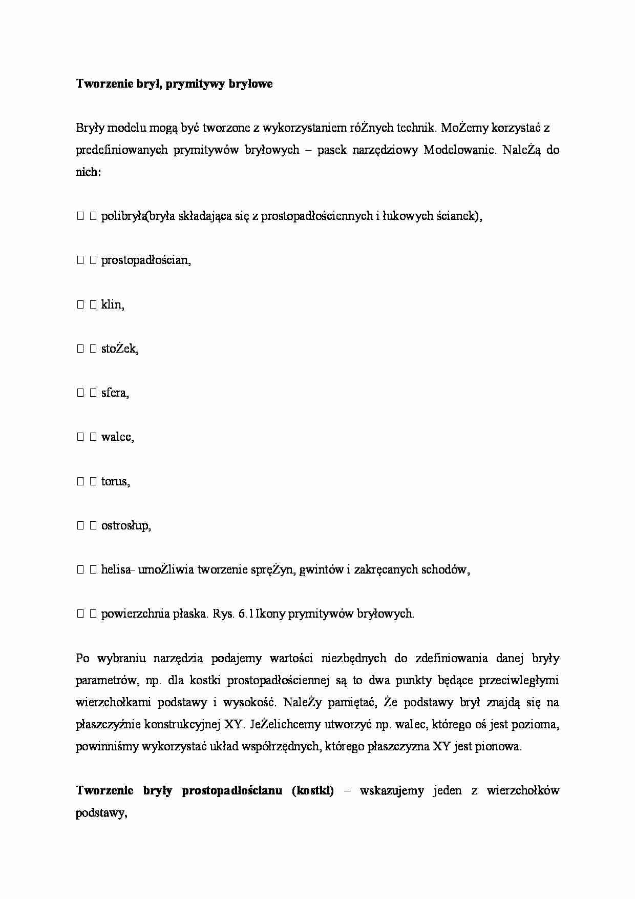 Tworzenie brył - omówienie  - strona 1