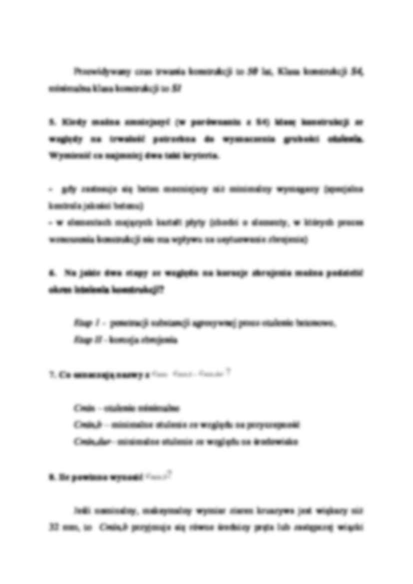 Konstrukcje betonowe 1 - Pytania egzaminacyjne 4 - strona 2