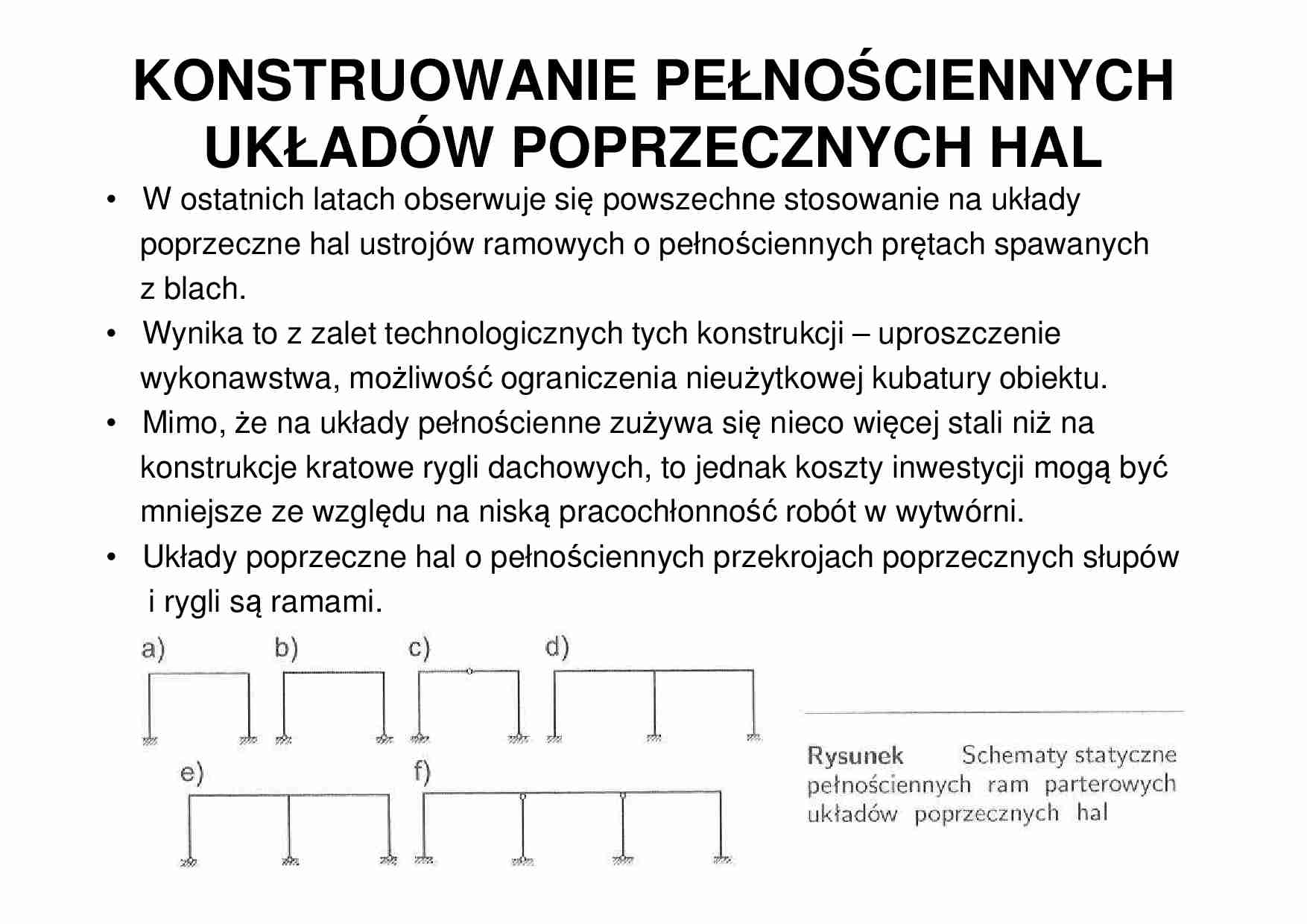 Konstruowanie pełnociemnych układów poprzecznych hal - omówienie - strona 1
