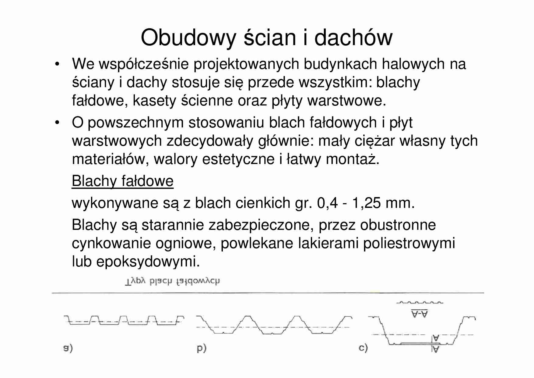 Obudowy ścian i dachów - omówienie  - strona 1