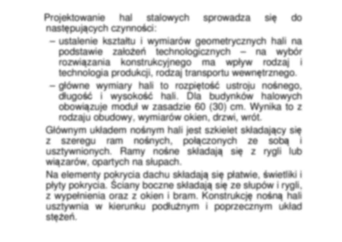 Ogólna charakterystyka hal - omówienie - strona 3